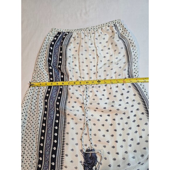 Calypso St. Barth Strapless Silk ‎ Maxi Dress Blue Paisley Print Silk Size M - Picture 7 of 15